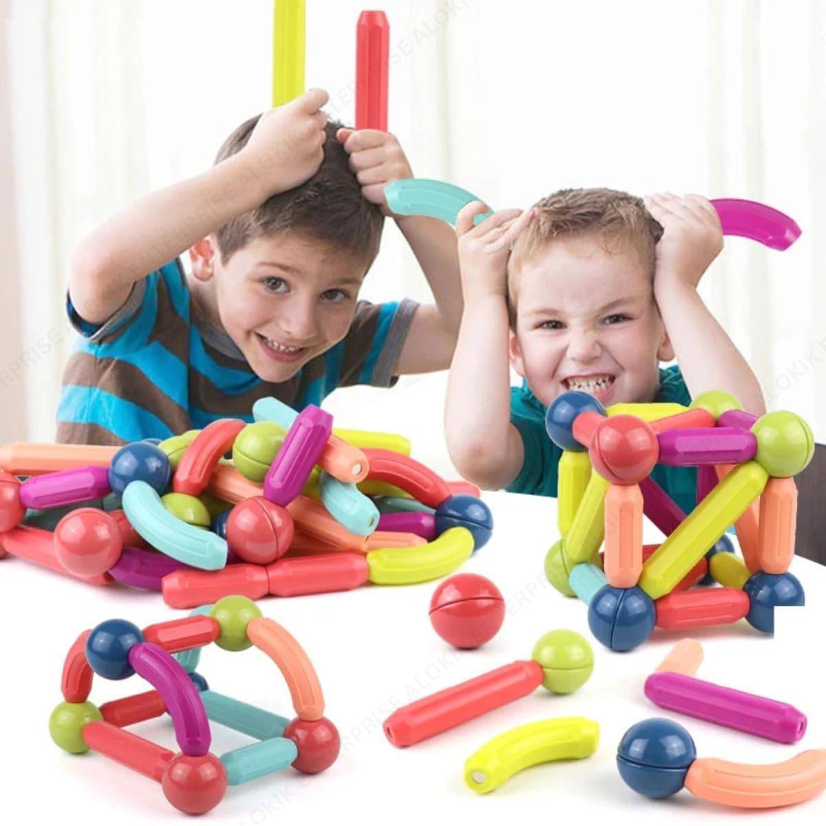 Parshya DK Plastic Magnetic Balls and Rods Set