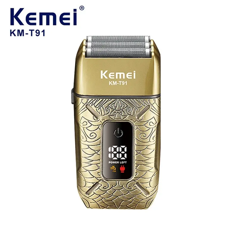 Kemei Men'S Electric Shaver KM-TX10 LED Display Gradient