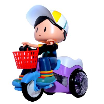 TOYMANIA MUSICAL STUNT TRICYCLE TOY BIKE FOR KIDS