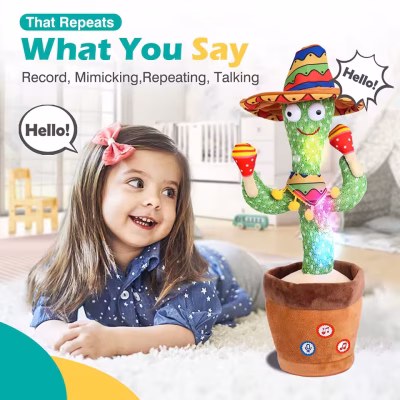 Talking Cactus Baby Toy Dancing Cactus Repeats