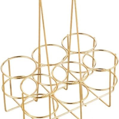 Small 6-bottle single-layer beer rack