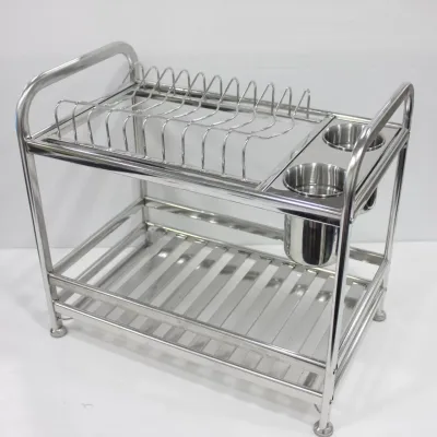 Dish rack small, stainless steel