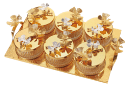 Candy tray gold and Silver WJ2206-6
