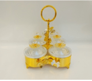 Candy tray Gold and silver TC2216-4