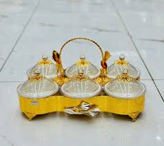 Candy tray Gold and silver TC2216-6