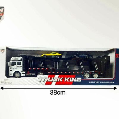 Truck car transporter + 2 mini sports cars 3in1