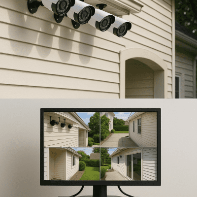4 Set Cctv Camera