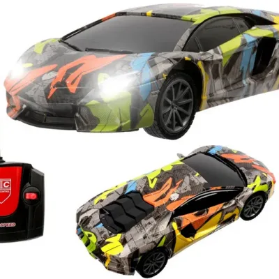 RC REMOTE-CONTROLLED CAR WITH LED LIGHTS