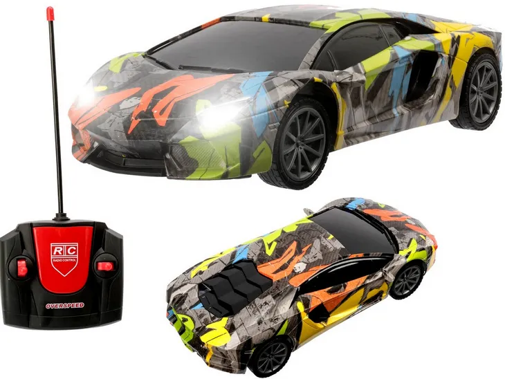 RC REMOTE-CONTROLLED CAR WITH LED LIGHTS